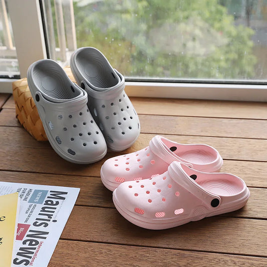 Fashion Waterproof Nursing Clogs – Lightweight Soft Sole Indoor & Outdoor Sandals