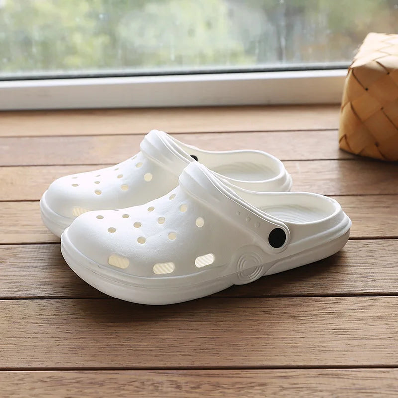 Fashion Waterproof Nursing Clogs – Lightweight Soft Sole Indoor & Outdoor Sandals
