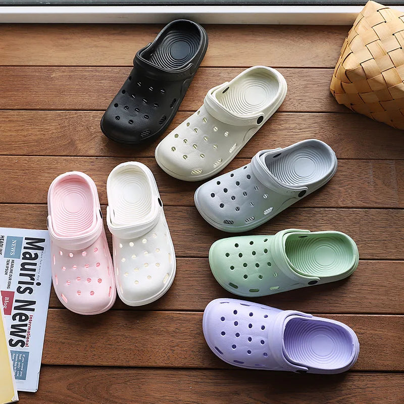Fashion Waterproof Nursing Clogs – Lightweight Soft Sole Indoor & Outdoor Sandals